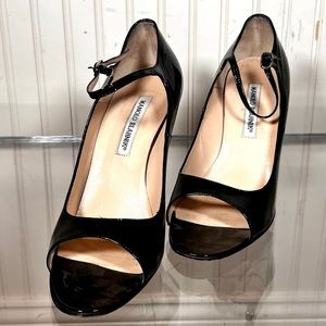 Manolo Blahnik patent stiletto pumps